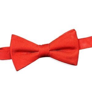 Haggar adjustable Bow tie classic red textured polyester
